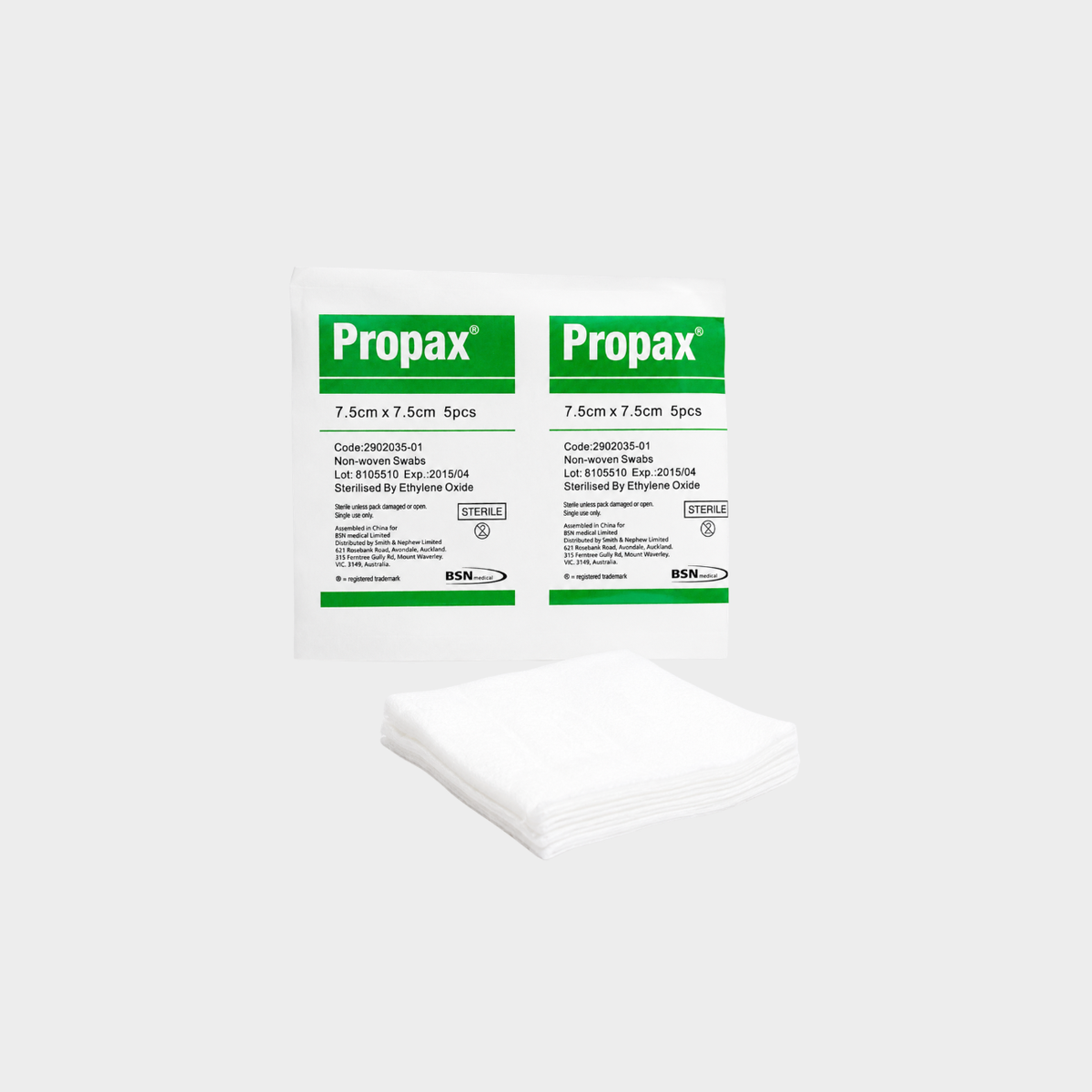 Propax Gauze Swab Non Woven 2's Sterile 7.5cm x 7.5cm